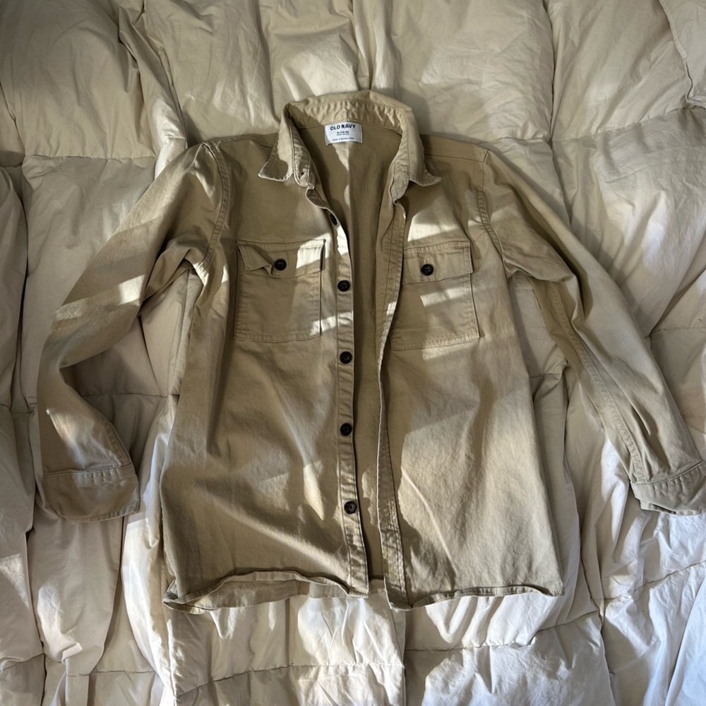 Old Navy Khaki Casual Shirt